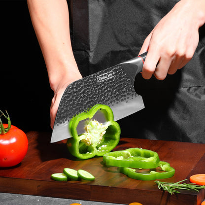 Meat Cleaver Knife - 7.3 Inch High Carbon Stainless Steel Butcher Knife